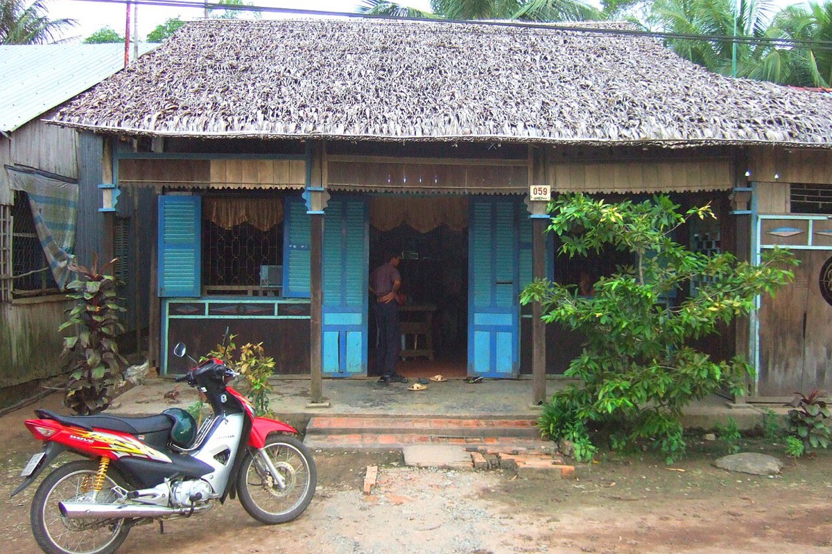 Một căn nhà lá ở miền quê Nam Bộ