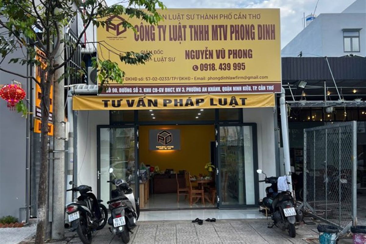 Trụ sở Công ty Luật TNHH MTV Phong Dinh ở đường số 3, khu CB-GV Đại học Cần Thơ